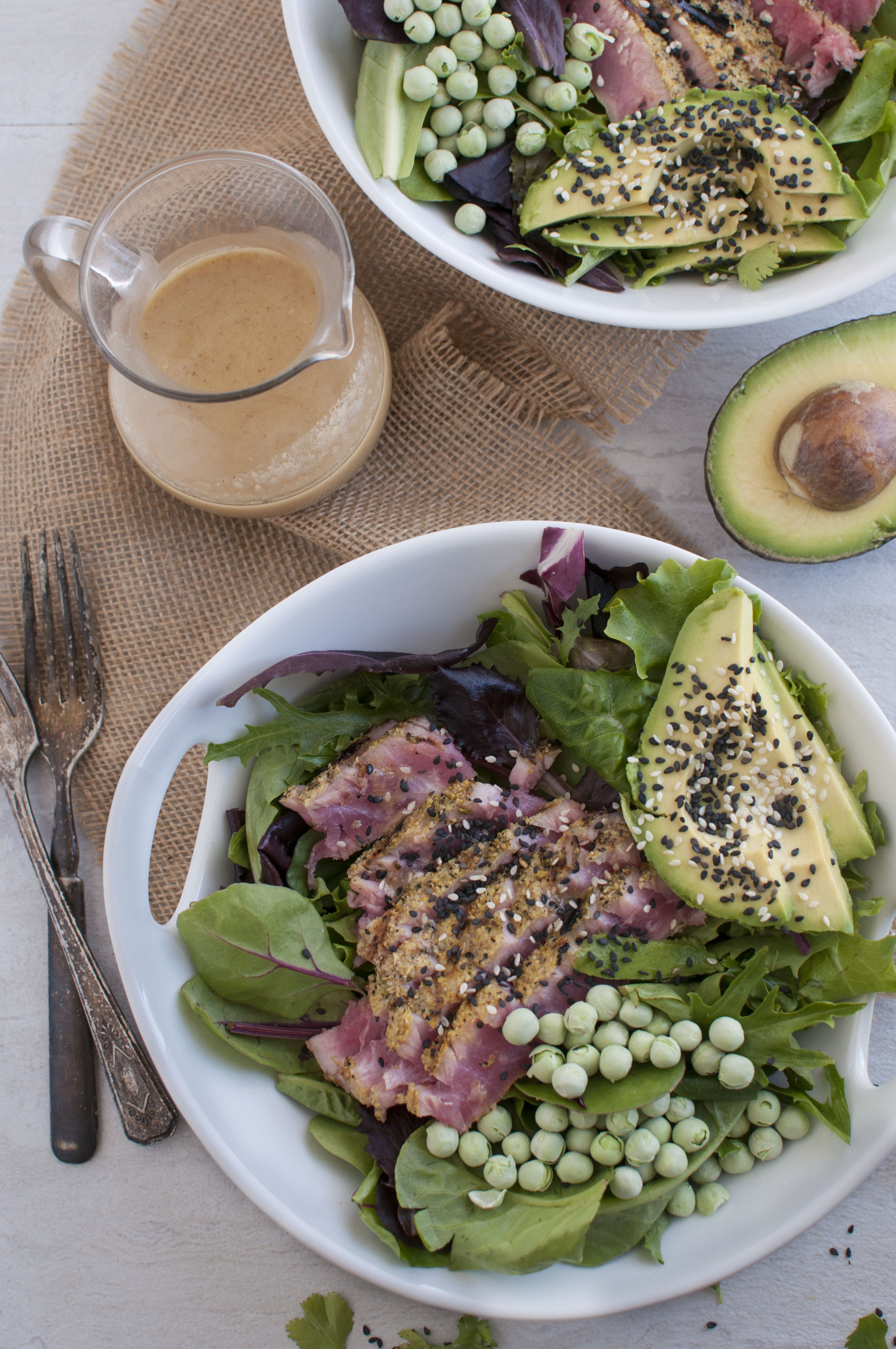 Seared Ahi Tuna Salad with Sesame Dressing The Organic Dietitian